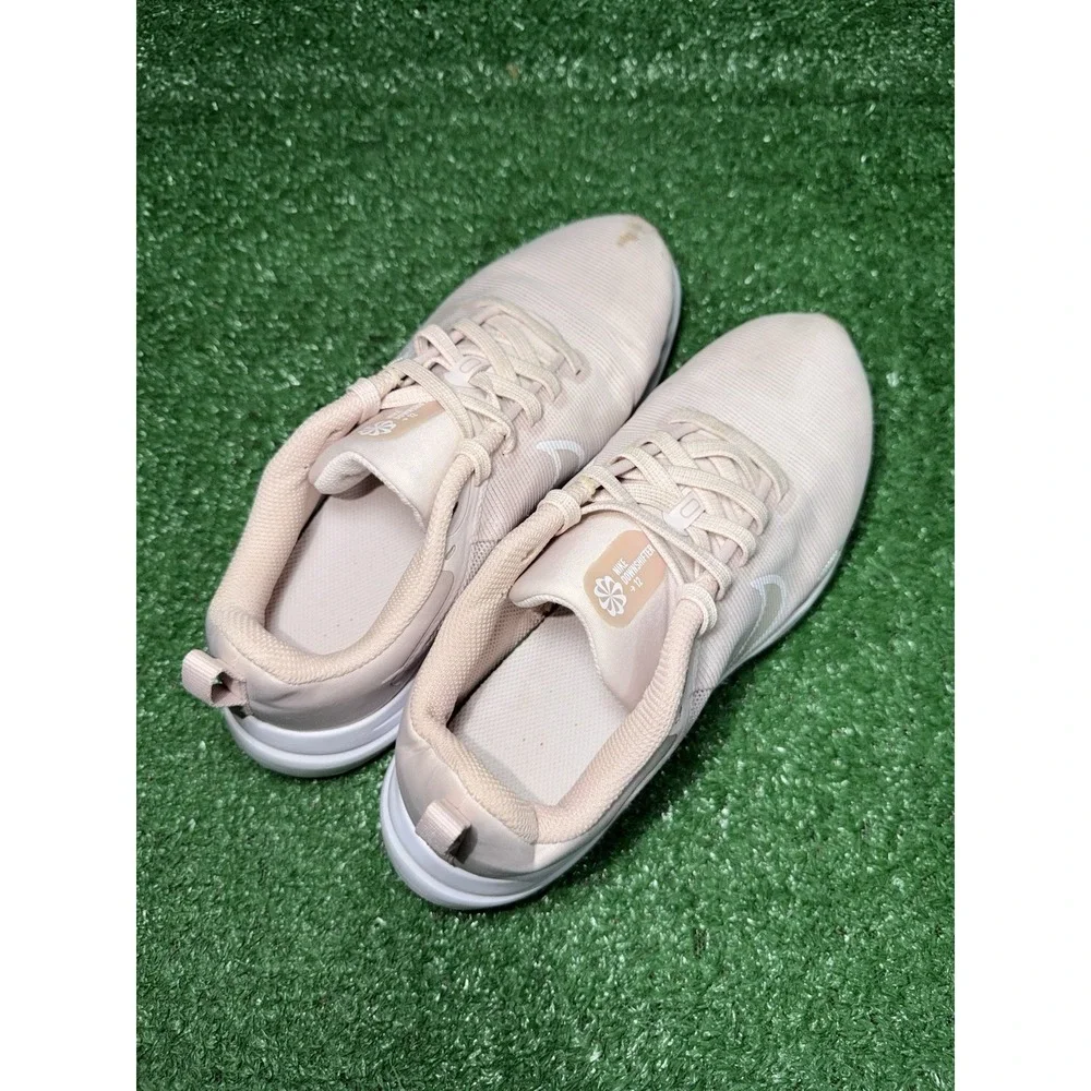 Nike Downshifter 12 Womens Size 6 Pink‎ White Walking Running Shoes Sneakers